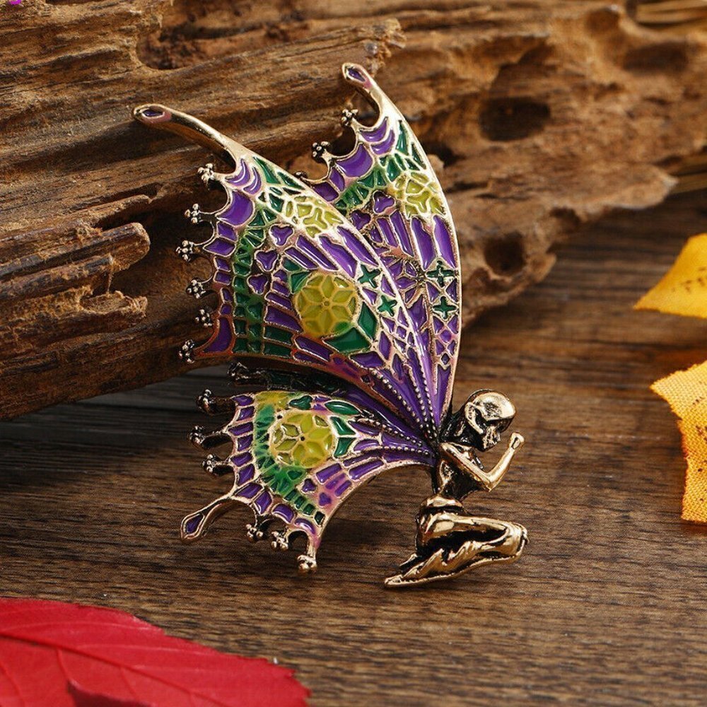 Fashion Angel's Prayer Brooch Butterfly Corsage Alloy  coat accessories